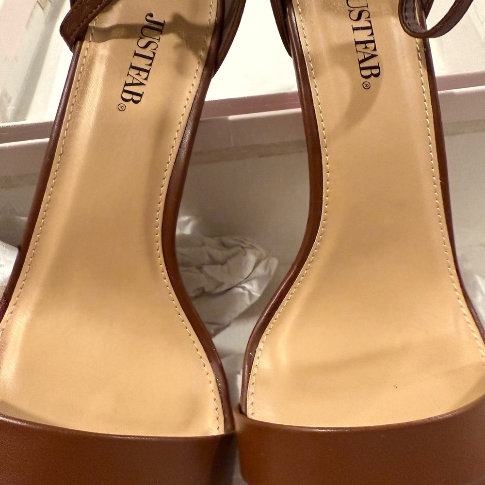 JustFab brown Heels for Women